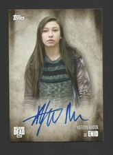 TOPPS THE WALKING DEAD SEASON 5 AUTOGRAPH CARD KATELYN NACON ENID ZOMBIE HORROR