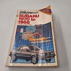 Chilton Repair Manual Subaru 1970 To 1988 Part No. 6982 US and Canada