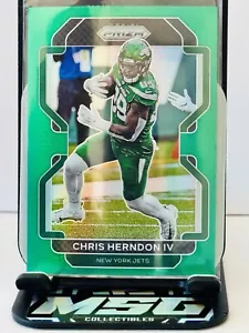 2021 Panini Prizm Chris Herndon IV Green Prizm #87 New York Jets - Picture 1 of 2