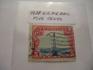 1928 U.S. Air Mail Postage Stamp - 5 Cent Denomination