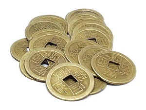 Feng Shui Lucky Money Coins Emperor Fortune Wealth 24mm Chinese Dynasty X 20 - Picture 1 of 13