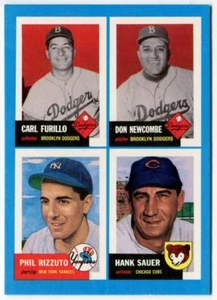 Tarjeta 4 en 1 Topps Bazooka 1992 #2 Phil Rizzuto New York Yankees - Imagen 1 de 2