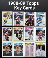 1988-89 Topps Hockey  U- Pick KEY CARD  Higher Grade Cards. Complete your set.