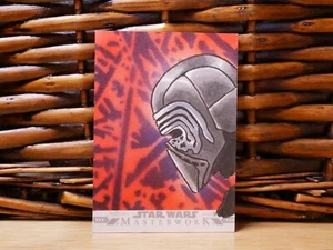 Star Wars Masterwork 2022 KYLO REN 1/1 | Sketch Card | NM Near Mint | 2023 - Picture 1 of 2