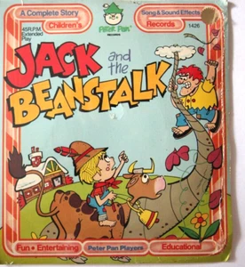 Jack And The Beanstalk Complete Story Records 45 RPM Peter Pan Records #1426 - Picture 1 of 2