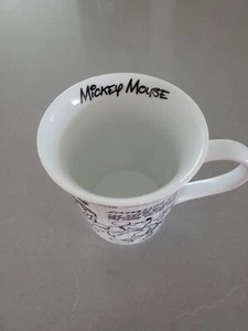 Mickey Mouse Coffee Mug Sketch Book Mug Black White Disney Animation 2008 - Picture 1 of 5