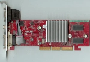 Carte graphique/Video AGP ASUS A 9250 ATI Radeon 128MB DDR VGA TV-OUT DVI - Bild 1 von 3