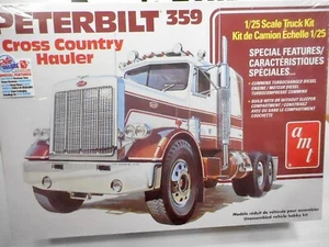 Peterbilt 359 Cross Country Hauler Model Kit 1/25 AMT - SEALED - FREE SHIPPING - Picture 1 of 5