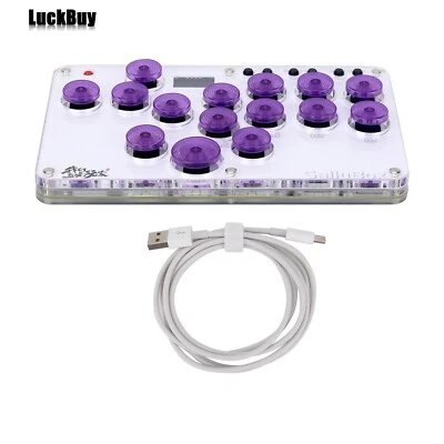 Sallybox Plus 15-Button Arcade Controller Fight Stick with Keycaps and Layout - Image 1 of 4