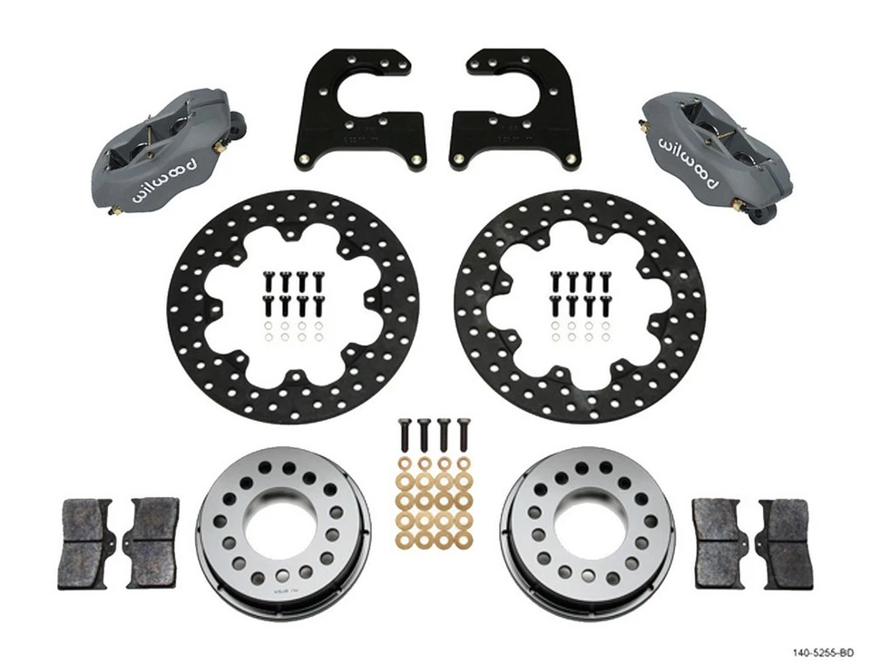 Wilwood for Forged Dynalite Rear Drag Kit Drilled Rotor Mopar/Dana 2.36in Off - Image 1 of 4