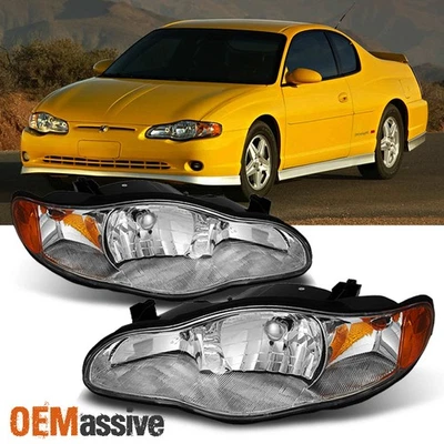 Faros de repuesto para Chevy Monte Carlo Fit 00-05 luces izquierda+derecha Foto 1 de 4