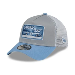 Men's New Era Light Blue/Gray Wendell Scott Legends 9FORTY A-Frame Trucker - Picture 1 of 5