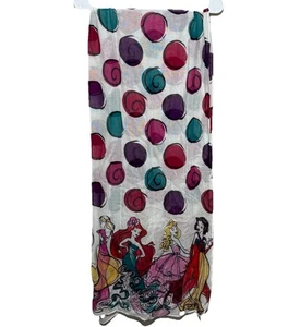 Disney Parks Princesses Scarf Ariel Snow White Rapunzel Aurora Lightweight - Picture 1 of 4