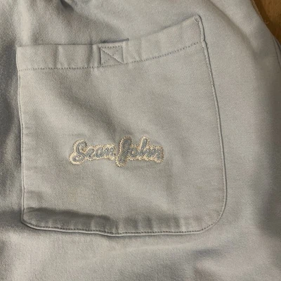 Pantalón deportivo SEAN JOHN grueso polar azul bordado bolsillo algodón para hombre talla L Foto 1 de 4