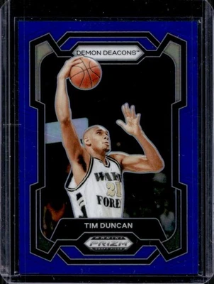 Selecciones de draft Prizm 2024 Tim Duncan azul #143/199 Foto 1 de 2