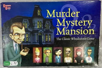 Juego de mesa Murder Mystery Mansion University Family Games 2008 Foto 1 de 4