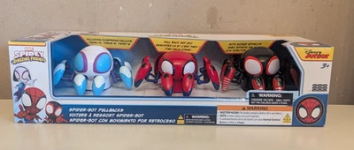 Disney Spidey Amazing Friends Spider-Bot Pullbacks Play Conjunto de 3 (NOVO) Disney Jr - Imagem 1 de 3