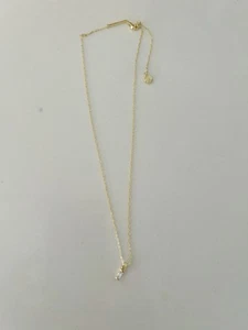 Kendra Scott Gold Phoebe Short White Crystal Pendant Necklace - Picture 1 of 2
