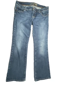 American Eagle Women's Jeans Denim Pants Size 12 Inseam 30 Wider Bottoms - Picture 1 of 9
