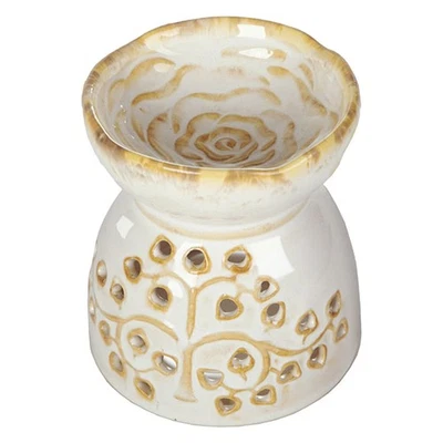  Peony Design Aroma Burner Incense Holder Incenso Ash Catcher Decorazione - Image 1 of 4