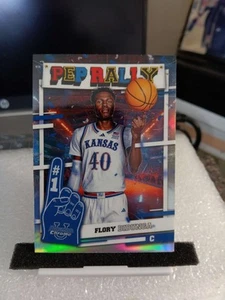 2024-25 Bowman University Chrome Pep Rally Flory Bidunga Kansas Basketball Card  - Picture 1 of 2