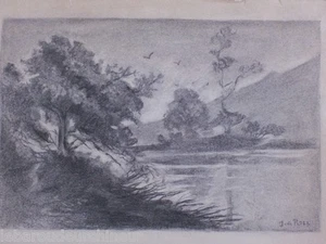 ancien dessin signé Roll début 20èmes - Imagen 1 de 1