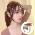 Fashion Women Thin Air Neat Wispy Bangs Hair Clip In Fringe Front Hairpiece Wig~