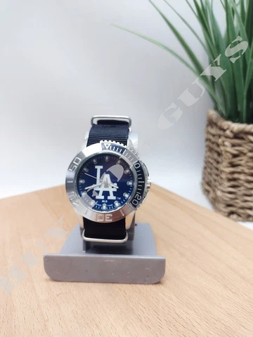 LA Dodgers MLB Starter Men's Watch - Black Watch - Nylon Watch - Dodgers Watch Cover