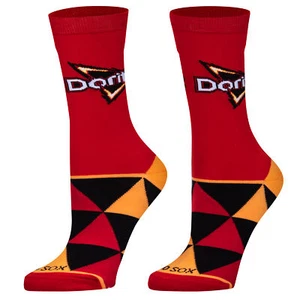 Cool Socks, Women's Funny Novelty Socks, Doritos Nacho Cheese Crew, Adult Medium - Picture 1 of 5