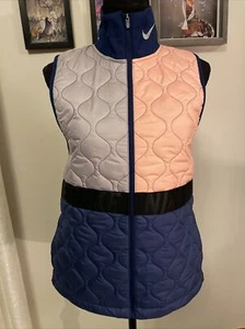 Nike Women’s Aerolayer Vest S NWT – Water-Resistant Colorblock Warm Light Zip - Picture 1 of 24