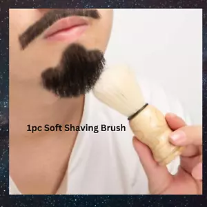 Soft Shaving Brush Dense Bristles Good Water Absorption Professional Hair - Picture 1 of 4
