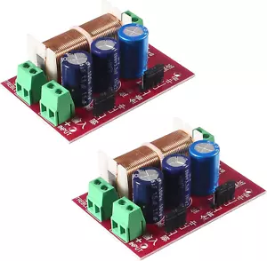 2Pcs 400W Adjustable 2 Way Speaker Crossover Audio Frequency Divider Filters - Picture 1 of 12