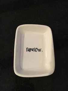 Fabuloso plato baratija colección artesanal Rae Dunn de Magenta, nuevo - Imagen 1 de 2