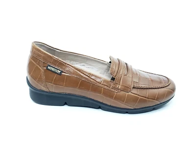 Mocasín Mephisto Diva Penny cocodrilo avellana gavial cuero marrón para mujer EE. UU. 7 Foto 1 de 4