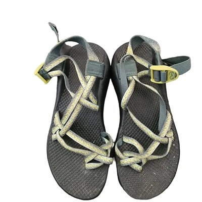 Sandalias CHACO para mujer con doble correa punta dividida talla 7 exterior verde diamante senderismo Foto 1 de 4