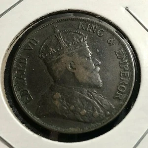 1902 BRITISH HONG KONG BRONZE LARGE CENT HIGH GRADE - Picture 1 of 2
