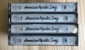 Vintage Set of 4 American Popular Song Smithsonian Collection Cassettes Tested* - Picture 1 of 8