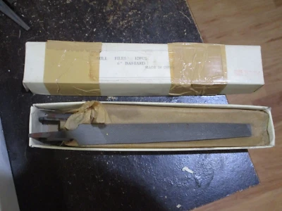 Box Of 12 NOS 6" Mill Bastard Metal Files Good Quality Import Great Price - Image 1 of 4