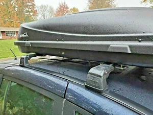 Black Roof Rack Cross Bar for MAZDA 5 Minivan 2006-2017 - Picture 1 of 7