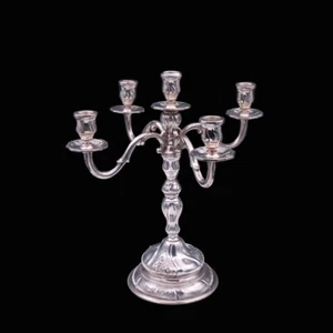 Danish Silver Five-Light Candelabra - 1935. - Picture 1 of 5