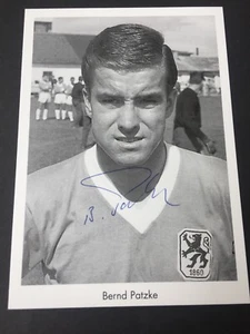 BERND PATZKE 1860 Múnich DFB WM 1970 firmado tarjeta de autógrafo original 10x15 - Imagen 1 de 1