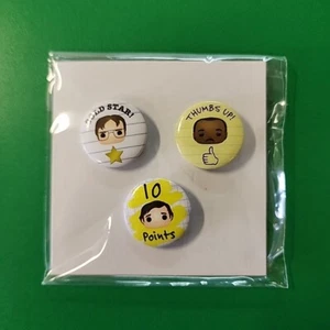 Funko Pop! Nur The Office Pins. GameStop Exclusive. Jim, Dwight, Stanley Pins. - Bild 1 von 2