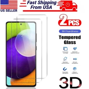 For Samsung A15 A14 A23 A34 A35 A05s A55 A52 5G Tempered Glass Screen Protector - Picture 1 of 13