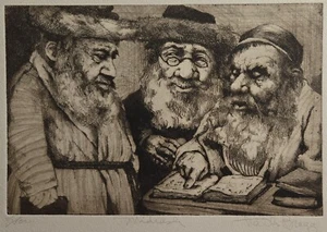 Vintage Charles Bragg Midrash Signed Numbered Etching Limited Edition - Picture 1 of 7