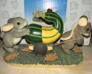 Charming Tails FRIENDS ARE A RICH HARVEST 85/506 Mouse Rabbit Squash - Picture 1 of 8