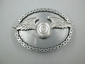 Vintage von Dutch Flying Eyeball Biker Gürtelschnalle - Bild 1 von 5