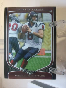 2009 Bowman Draft Picks #18 - Matt Schaub - Houston Texans (96299) - Picture 1 of 2