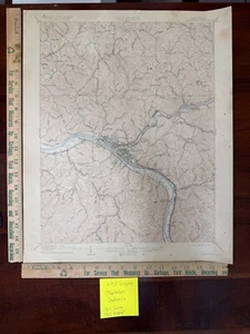 US GEOLOGICAL TOPOGRAPHY MAP WEST VIRGINIA CHARLESTON QUADRANGLE 1907/1923 - Picture 1 of 1