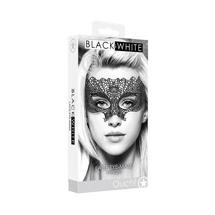 Máscara de ojos de encaje blanco y negro Shots Ouch Foto 1 de 1