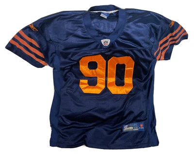 Camiseta deportiva cosida Julius Peppers #90 Chicago Bears NFL fútbol en el campo Reebok talla 50 Foto 1 de 4